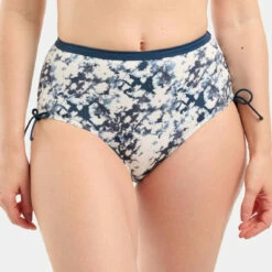 Bas De Bain Taille Haute - Bleu