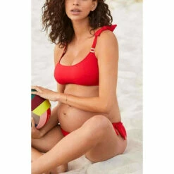Bikini De Grossesse Coques Rouge