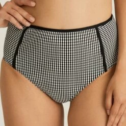 Culotte De Bain Taille Haute Noire