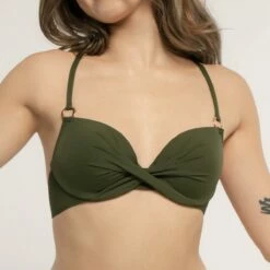 Haut De Maillot De Bain Emboîtant Armatures Vert