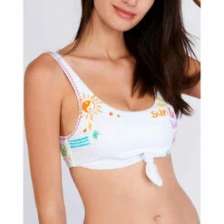 Banana Moon Haut De Maillot De Bain Teen Brassière Sans Armatures Blanc