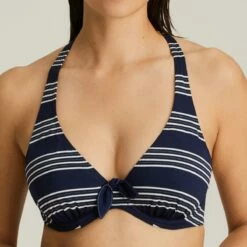 Haut De Maillot De Bain Triangle Armatures Bleu