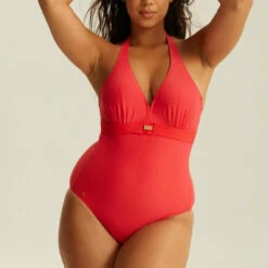 Maillot Avec Armatures Comfort Rouge