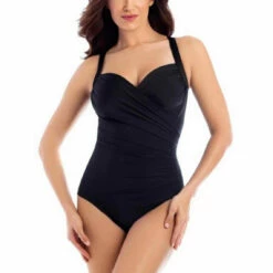 Miraclesuit Maillot De Bain 1 Pièce Bonnets Mousse Armatures - Noir