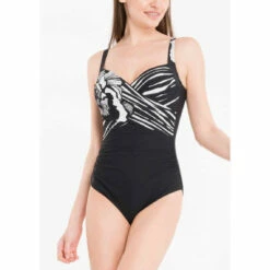 Maillot De Bain 1 Pièce Bonnets Mousse Armatures - Noir Athena