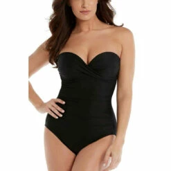 Miraclesuit Maillot De Bain 1 Pièce Bustier Noir