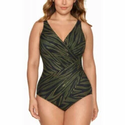 Miraclesuit Maillot De Bain 1 Pièce Plongeant - Vert