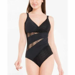Maillot De Bain 1 Pièces à Découpes - Noir