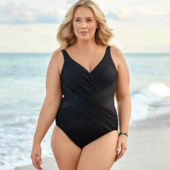 Miraclesuit Maillot De Bain Une Pièce Gainant Noir Bonnet B à D