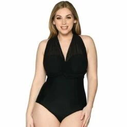 Maillot De Bain Une Pièce Bandeau Noir