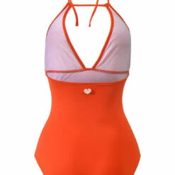 Une Pièce Gainant - Orange -LEMON CURVE Ventes positano orange dos 3500212 1140x1140