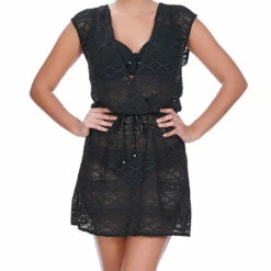 Robe De Plage Noir -LEMON CURVE Ventes robe de plage freya sundance noir 5 1140x1140