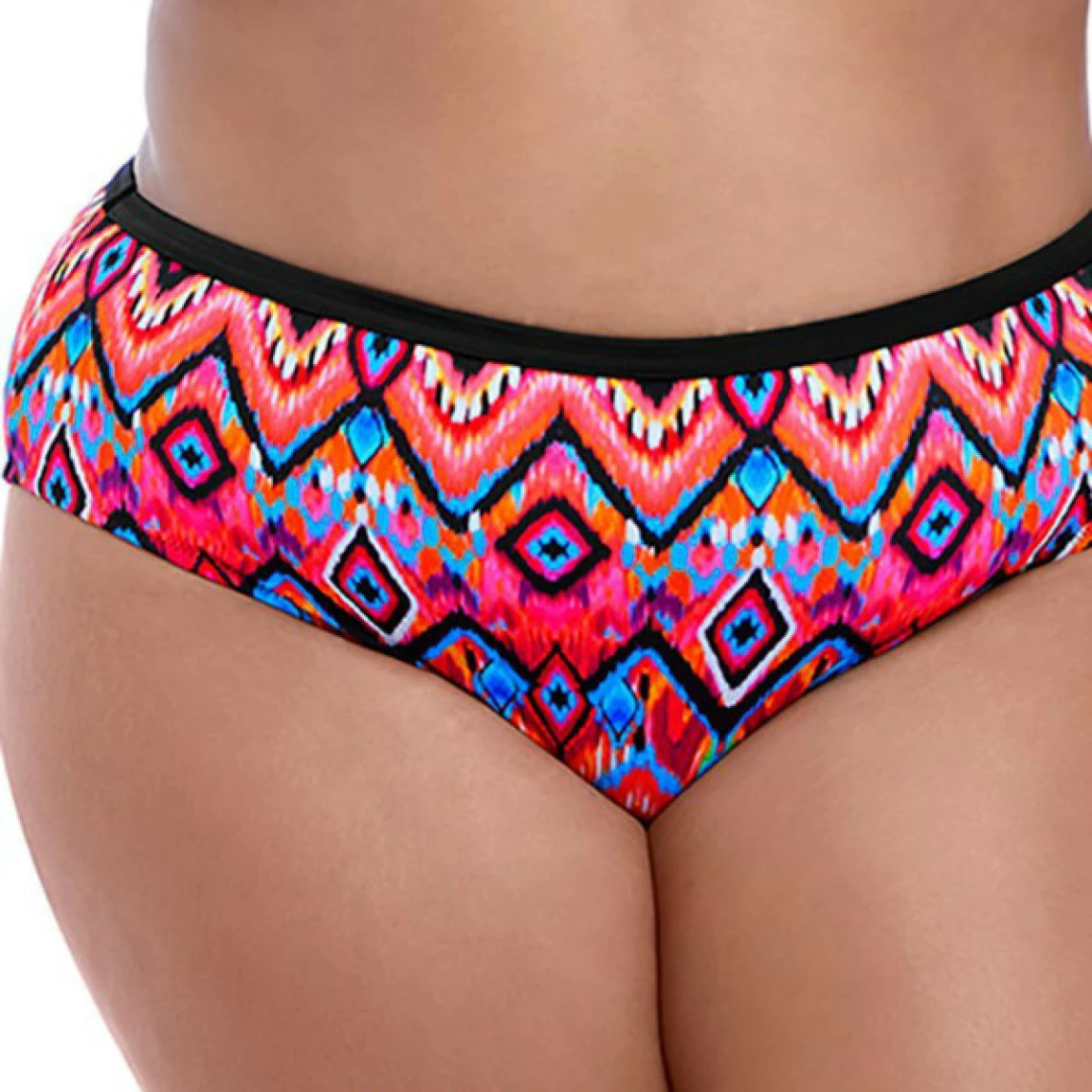 Slip De Bain Mi-couvrant Imprimé - Noir 4 Slip De Bain Mi-couvrant Imprimé - Noir – Image 2