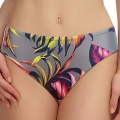 Slip De Bain Mi Couvrant Multicolore