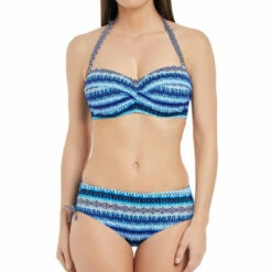 Slip De Bain Mi-couvrant Jambes Réglables Imprimé - Bleu -LEMON CURVE Ventes slip de bain mi couvrant jambes reglables fantasie la manga pacific 7 1140x1140