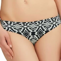 Slip De Bain Réversible Black Cream