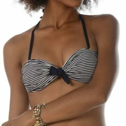 Banana Moon Haut De Maillot De Bain Bandeau Bleu