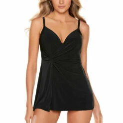 Miraclesuit Tankini Cache-cœur Bonnets Mousse Armatures Noir