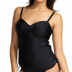 Tankini Contrôle à Armatures - Noir