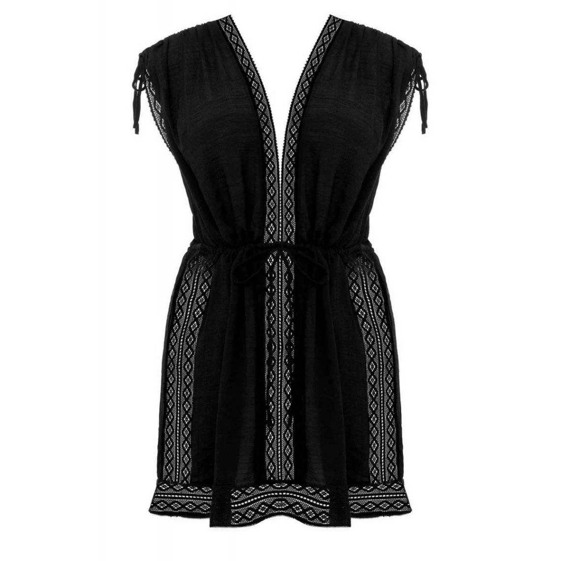 Tunique De Plage - Noire 4 Tunique De Plage - Noire – Image 2